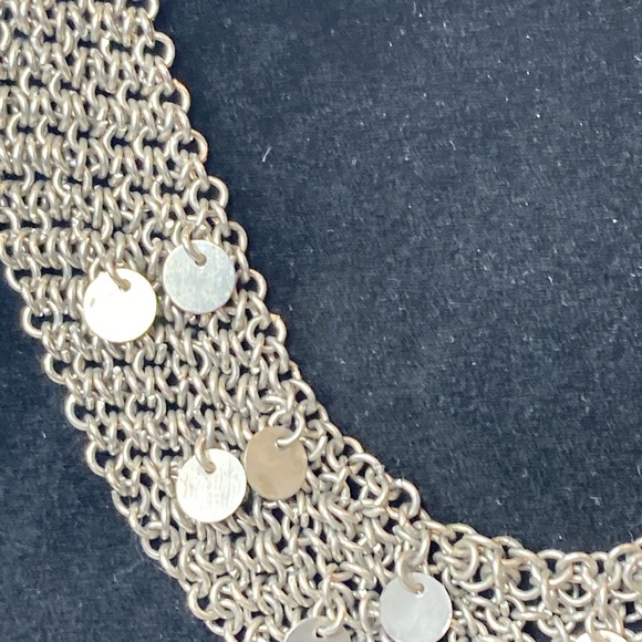 20" Silver Toned Multi Strand Chain Necklace - Picture 2 of 10
